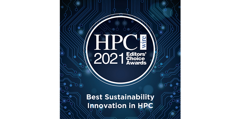 hpc wire awards image for best sustainability innovation