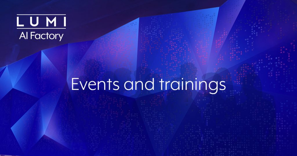 LUMI AI Factory events and trainings